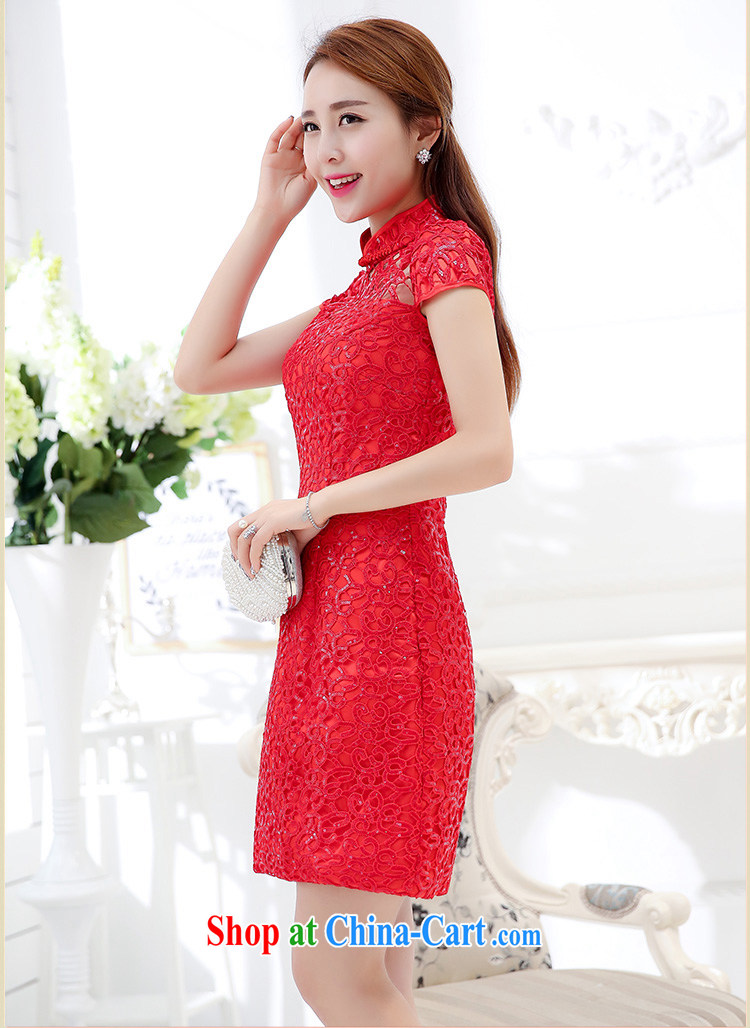 Summer dresses, short-sleeved toast serving language wearing a red beauty graphics thin dresses, wedding dress female Red 3 XL pictures, price, brand platters! Elections are good character, the national distribution, so why buy now enjoy more preferential! Health