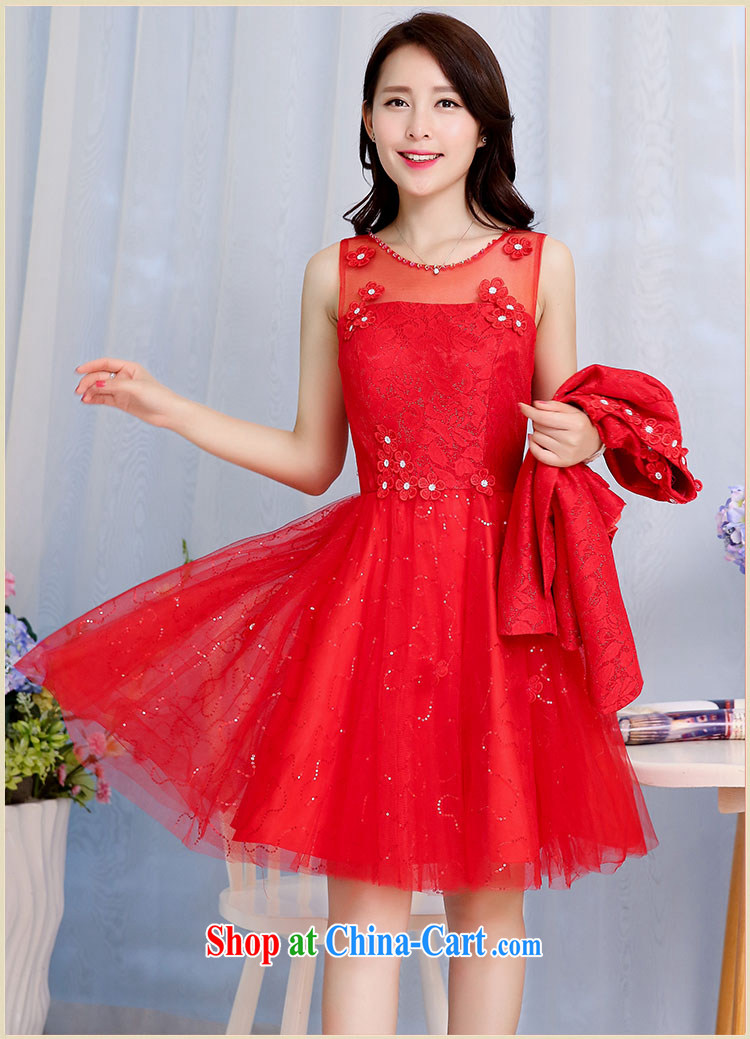 Cover Story 2015 new lace style dress networking dress + Short jacket, two-piece wedding bride's back doors, the marriage toast dress red XXXL pictures, price, brand platters! Elections are good character, the national distribution, so why buy now enjoy more preferential! Health