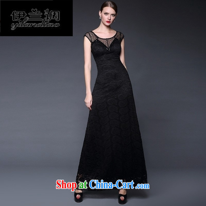 9 month female * 2015 summer new lace embroidery spell took over the nail Pearl elegance, long dress dresses W 0211 white, code, and the blue, and, shopping on the Internet
