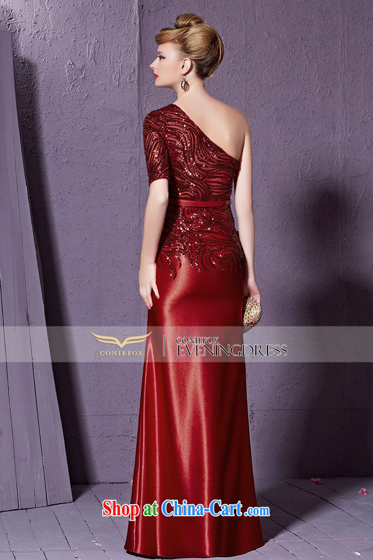 Creative Fox stylish single shoulder dress beauty long red bridal wedding evening dress uniform toast wedding hospitality service banquet video thin dress skirt 30,931 red XXL pictures, price, brand platters! Elections are good character, the national distribution, so why buy now enjoy more preferential! Health