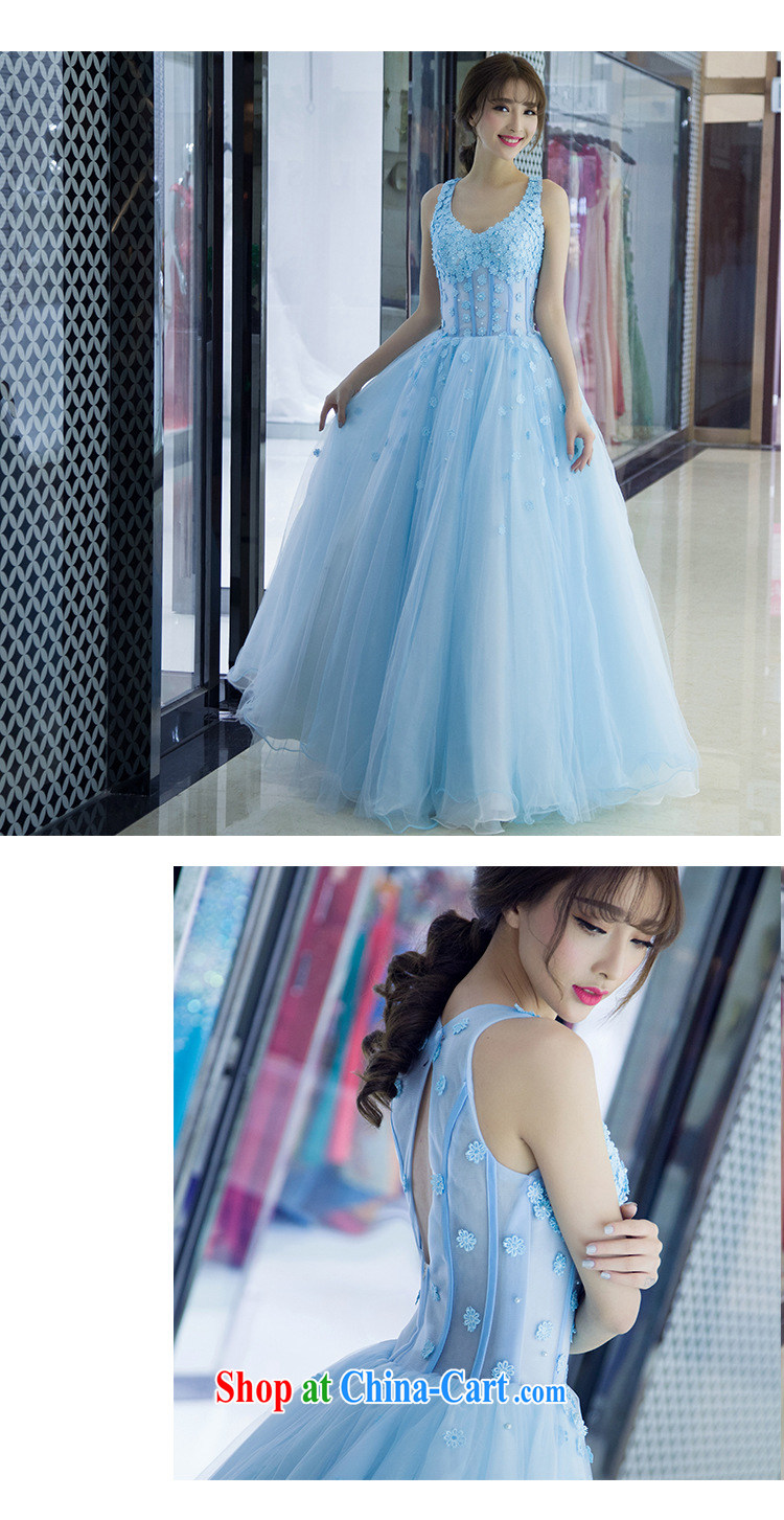 joshon &Joe new stylish dress bridesmaid serving fine lace flowers back exposed dress Banquet hosted Princess dresses picture color L pictures, price, brand platters! Elections are good character, the national distribution, so why buy now enjoy more preferential! Health