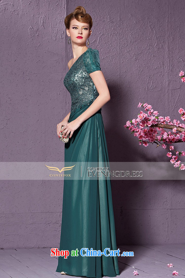 Creative Fox 2015 new elegant single shoulder dress green evening dress toast clothing stylish nails Pearl flowers dress the dresses show 30,939 green XL pictures, price, brand platters! Elections are good character, the national distribution, so why buy now enjoy more preferential! Health