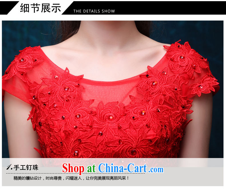 Bridal 2015 spring and summer new long serving toast dress the Field shoulder lace bows serving red long marriage back door dress show banquet dress red made 7 Day Shipping do not return not-for-pictures, price, brand platters! Elections are good character, the national distribution, so why buy now enjoy more preferential! Health