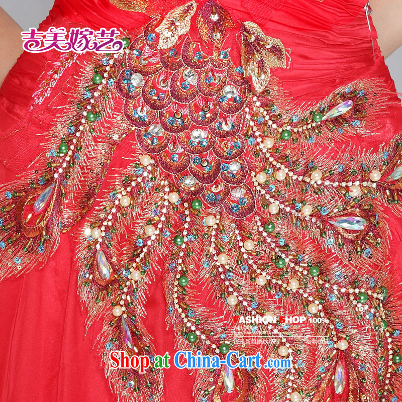 wedding dresses, marry us performing arts new Korean Princess dress LT 659 erase chest graphics thin tail bridal dresses red 12 #, Jimmy married arts, shopping on the Internet