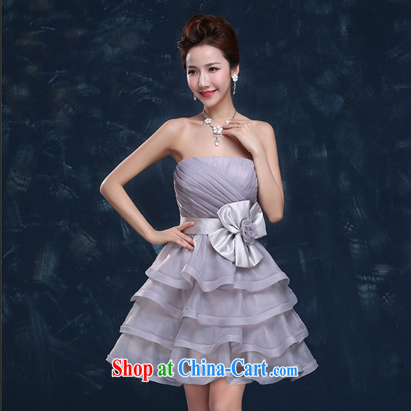Sophie than AIDS summer 2015 new gray Princess bride of annual Influenza new bridesmaid with gray XXL