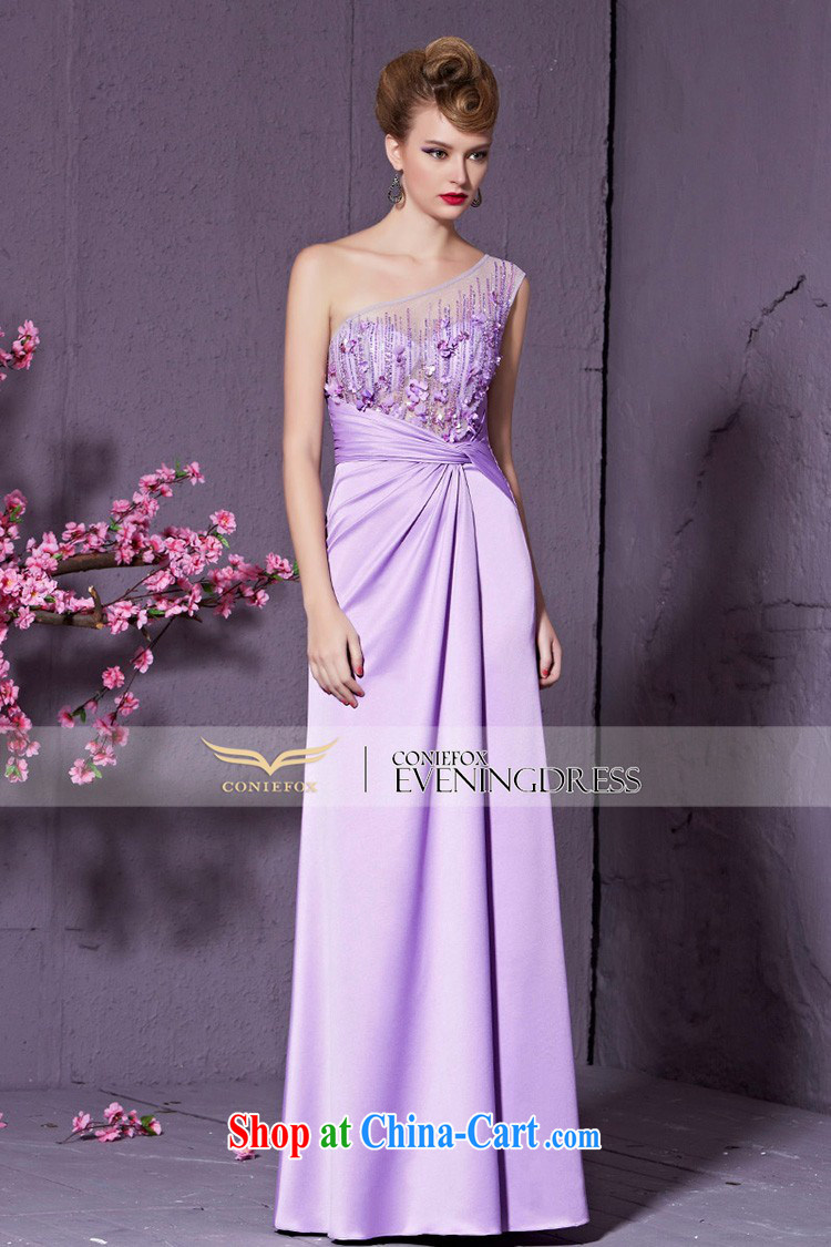 Creative Fox purple single shoulder marriages served toast elegant long banquet dress the Show dress long skirt Vehicle Exhibition Exhibition dress 30,951 light purple XXL pictures, price, brand platters! Elections are good character, the national distribution, so why buy now enjoy more preferential! Health