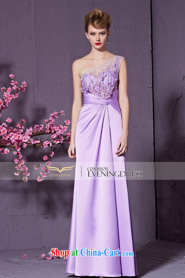 Creative Fox purple single shoulder marriages served toast elegant long banquet dress the Show dress long skirt Vehicle Exhibition Exhibition dress 30,951 light purple XXL pictures, price, brand platters! Elections are good character, the national distribution, so why buy now enjoy more preferential! Health