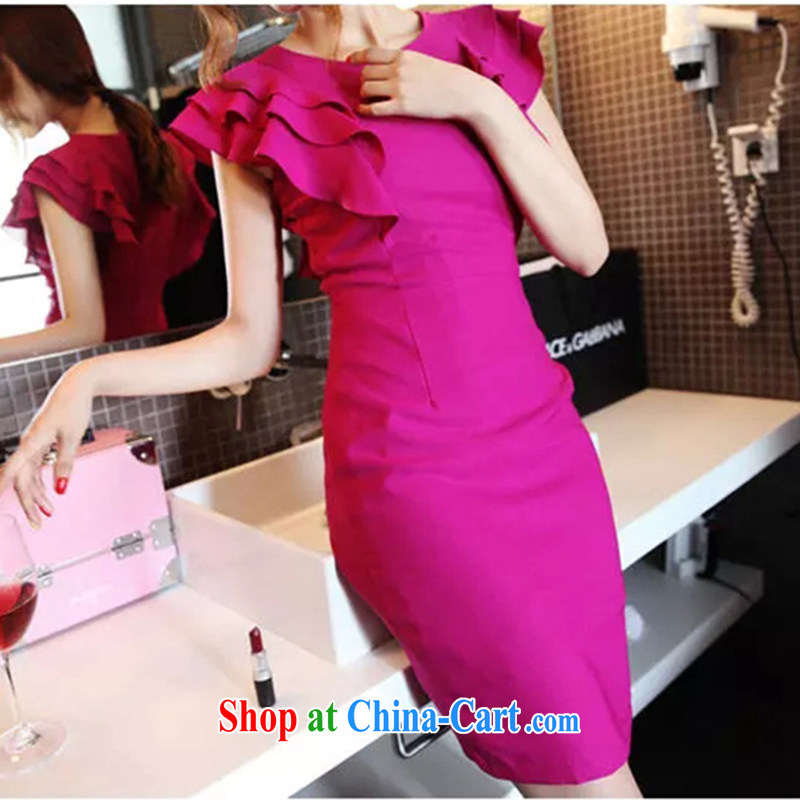 Summer 2015 new The Red Beauty short packages and banquet dress girls dresses bridal dresses toast the betrothal bridesmaid clothing rose red L, beautiful, and shopping on the Internet