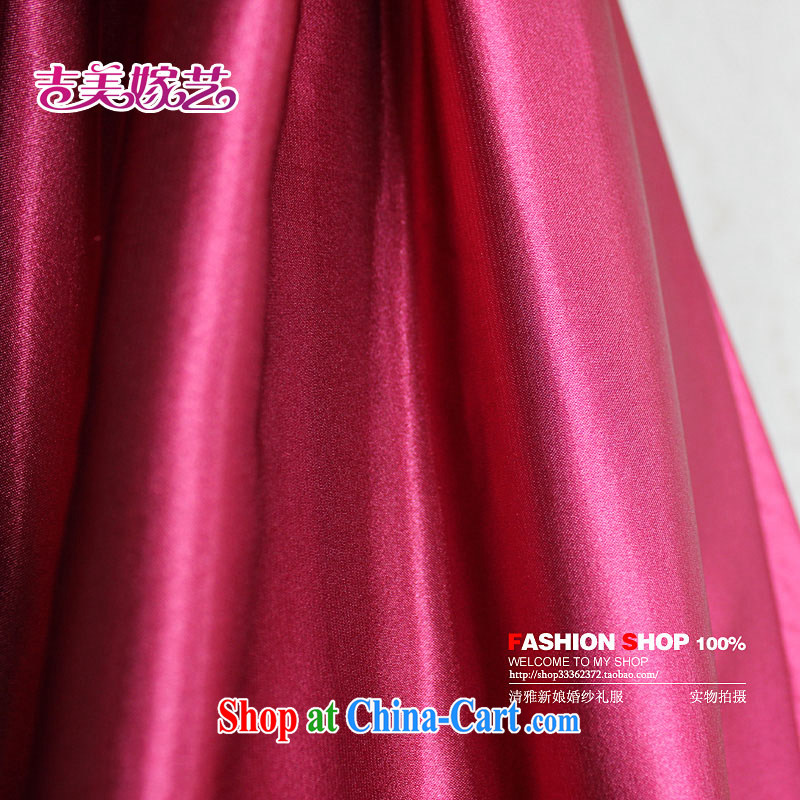 Korean English-style luxury bridal wine red at Merlion dress * pieced * LT 041 bridal dresses wine red XL, Jimmy married arts, and shopping on the Internet