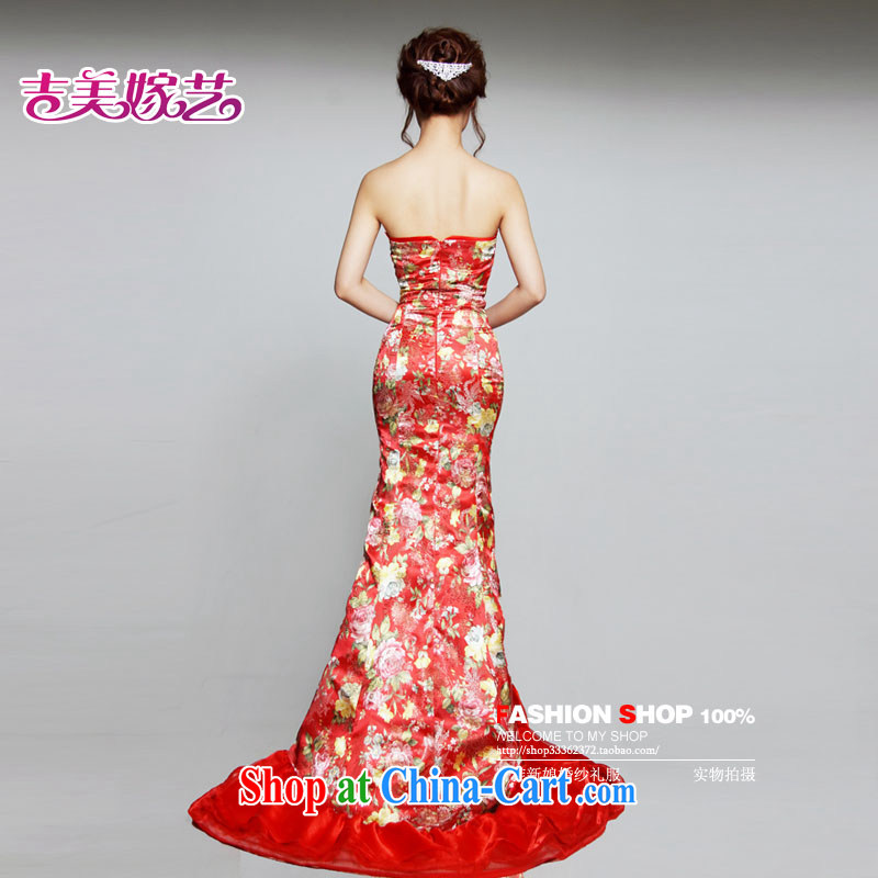 2015 new Jimmy married arts wedding dresses improved dress LT 632 bridal gown red XL, Jimmy married arts, shopping on the Internet