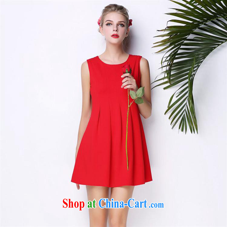 With vPro heartrendingly dress 2015 dress dress sleeveless vest the hem dresses red dress 3066 red XXL pictures, price, brand platters! Elections are good character, the national distribution, so why buy now enjoy more preferential! Health