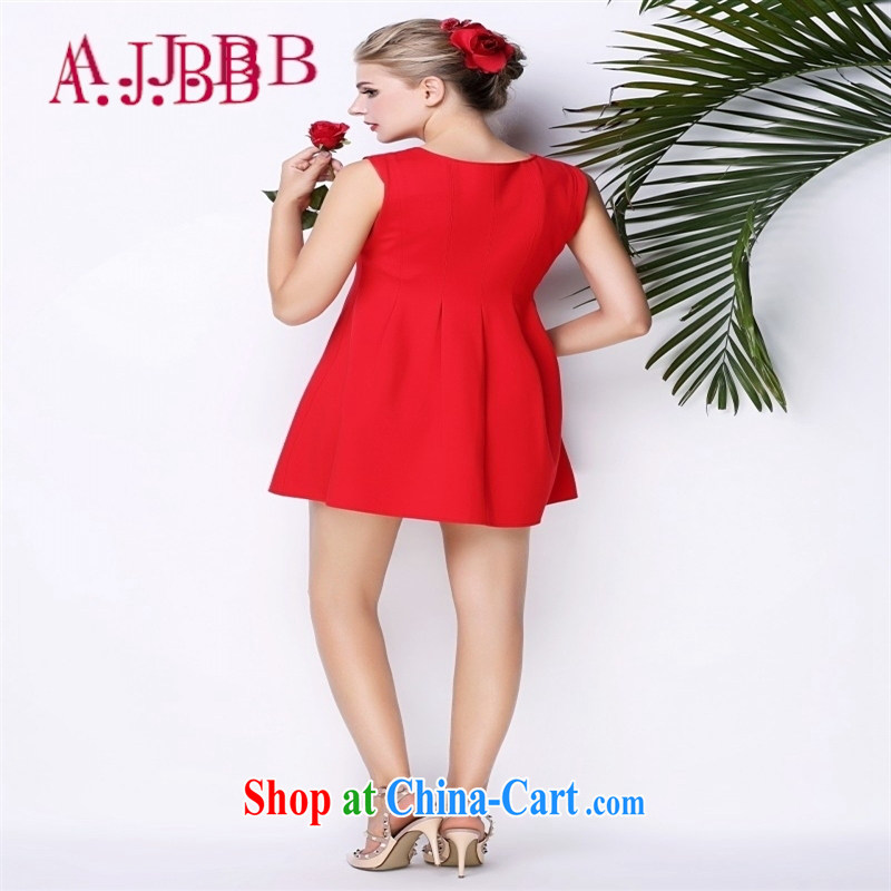 With vPro heartrendingly dress 2015 dress dress sleeveless vest the hem dresses small red dress 3066 red XXL, A . J . BB, shopping on the Internet