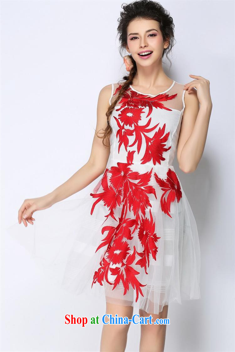 With vPro heartrendingly dress Web yarn embroidery dress bamboo embroidered vest small dress 3803 white XL pictures, price, brand platters! Elections are good character, the national distribution, so why buy now enjoy more preferential! Health