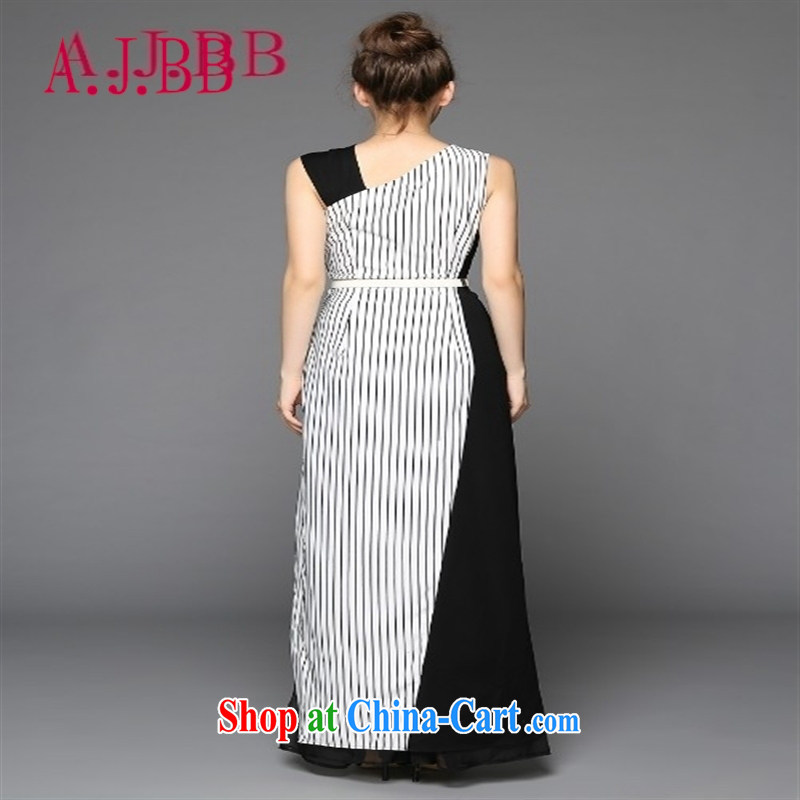 With vPro heartrendingly dress dress adult long gown dress 0882 black-and-white spell color L, A . J . BB, shopping on the Internet