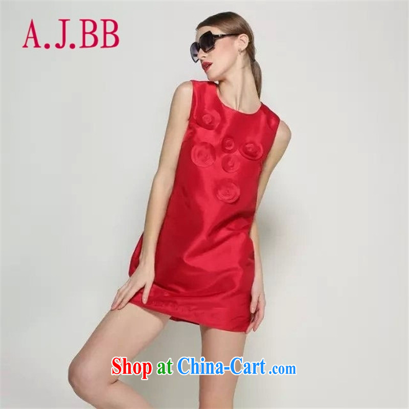 With vPro heartrendingly dress stylish decals dresses red bows dress round neck vest bridal back door skirt 8071 red XL