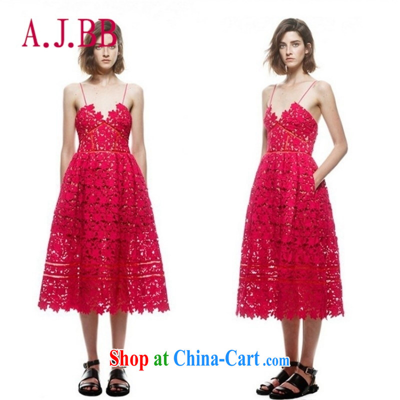 With vPro heartrendingly costumes and stylish water-soluble take small dress straps appearances dress red toast clothing 132 red L, A . J . BB, shopping on the Internet