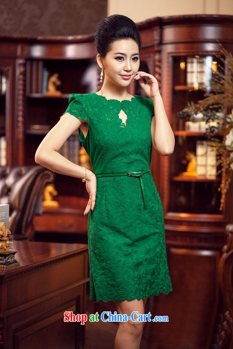 With vPro heartrendingly dress Lace Embroidery short sleeve cultivating small dress summer dress dress 001 purple XXL pictures, price, brand platters! Elections are good character, the national distribution, so why buy now enjoy more preferential! Health
