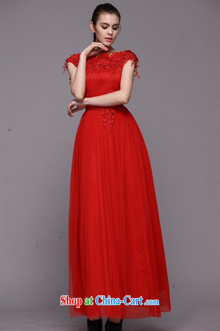 With vPro heartrendingly dress Evening Dress red wedding short-sleeved noble temperament long skirt 2152 red XL pictures, price, brand platters! Elections are good character, the national distribution, so why buy now enjoy more preferential! Health