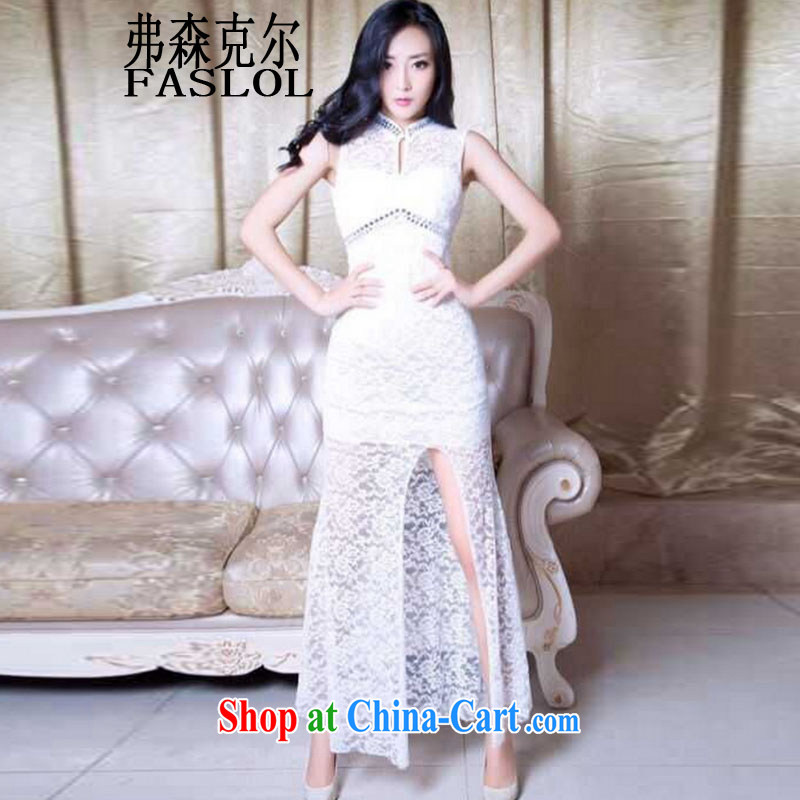 Frank, Michael the sense of my store Beauty Chest Openwork the pearl lace the forklift truck dress long skirt package and dresses white are code