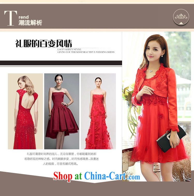 1005 TRIUMPHANTKS Women Fashion beauty marriage wedding short shawl dresses video thin bridal bridesmaid dress uniform toasting red XXXL pictures, price, brand platters! Elections are good character, the national distribution, so why buy now enjoy more preferential! Health