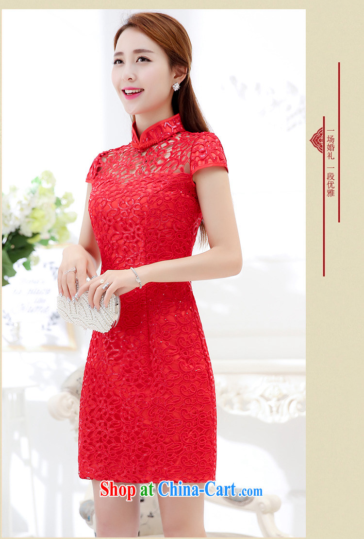 Floating love Ting autumn 2015 the new lady embroidered stitching 100 hem shaggy wedding dress high waist dress spring female Red L pictures, price, brand platters! Elections are good character, the national distribution, so why buy now enjoy more preferential! Health