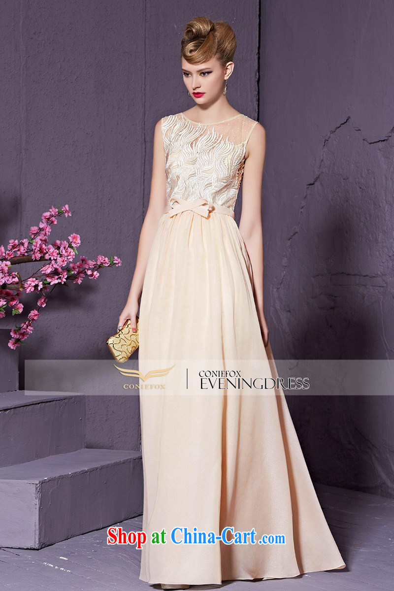 Creative Fox stylish bowtie beauty banquet dress elegant long chaired annual dress bridesmaid dress bridal wedding toast serving 30,959 apricot XXL pictures, price, brand platters! Elections are good character, the national distribution, so why buy now enjoy more preferential! Health