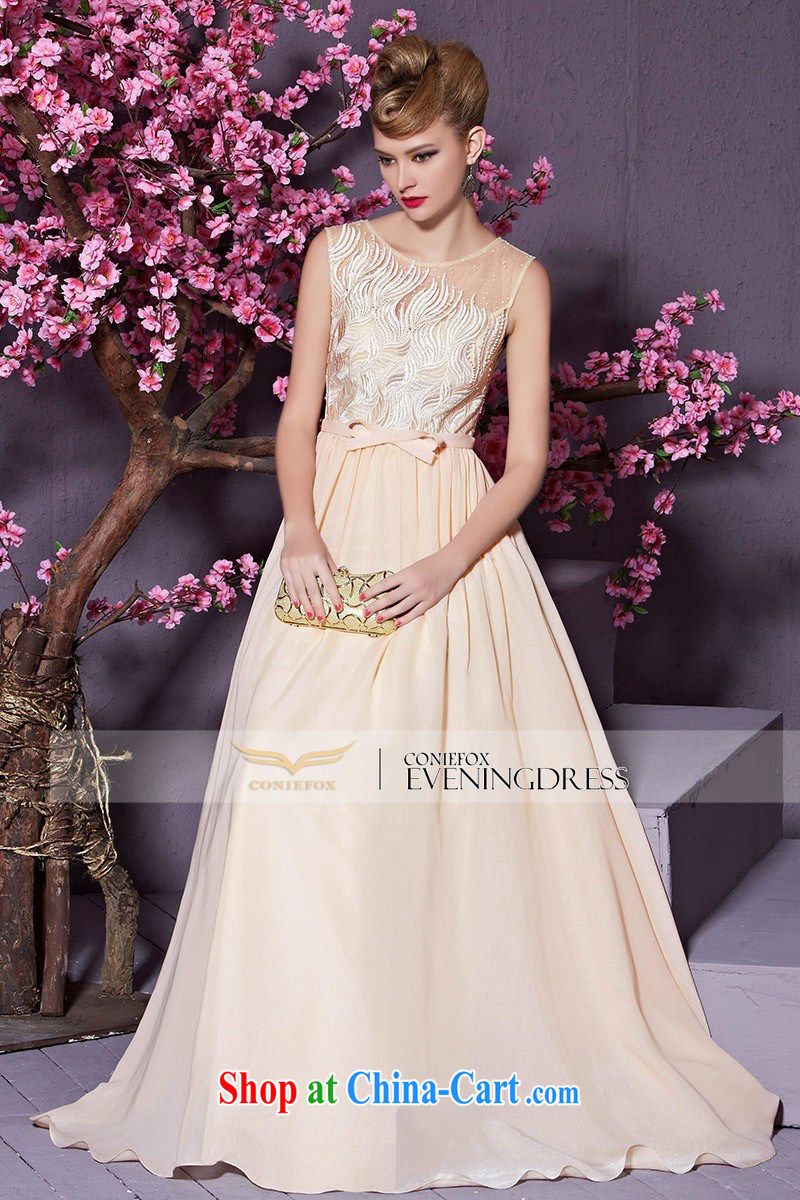 Creative Fox stylish bowtie beauty banquet dress elegant long chaired annual dress bridesmaid dress bridal wedding toast serving 30,959 apricot XXL pictures, price, brand platters! Elections are good character, the national distribution, so why buy now enjoy more preferential! Health