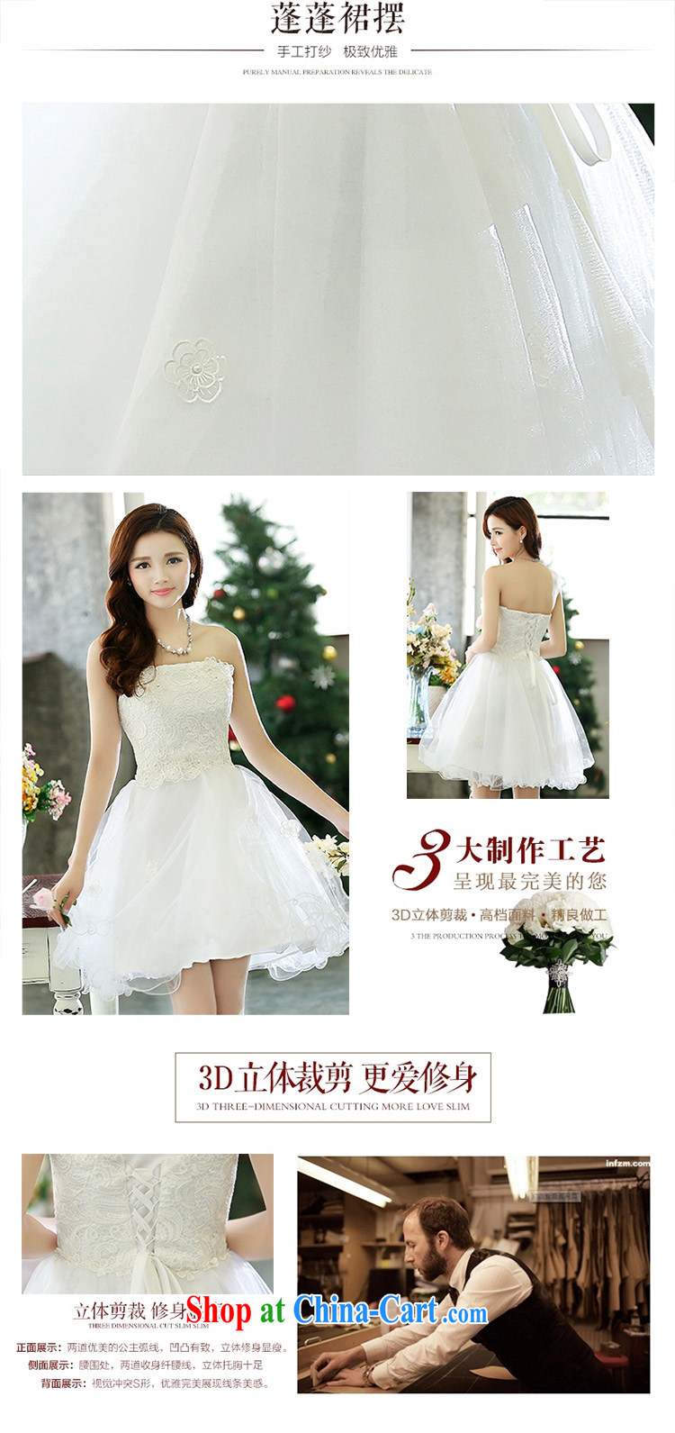With vPro heartrendingly dress 2015 new spring and summer evening dress sexy bare shoulders lace beauty graphics thin smears chest wedding bridesmaid clothing white XL pictures, price, brand platters! Elections are good character, the national distribution, so why buy now enjoy more preferential! Health
