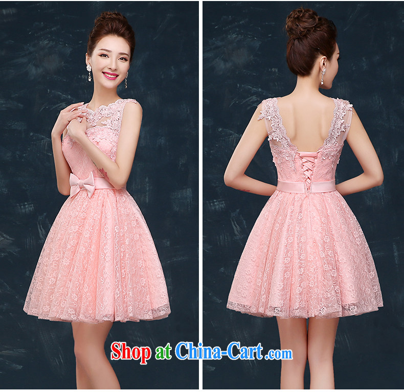 The Vanessa summer 2015 new bride toast clothing dress short dual shoulder strap pink bridesmaid dress dresses for wedding dresses small female white XXL pictures, price, brand platters! Elections are good character, the national distribution, so why buy now enjoy more preferential! Health