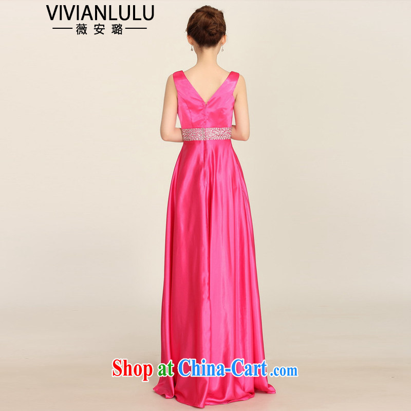 Long marriages bows dress shoulders nails Pearl bridesmaid Evening Dress multi-colored banquet with AL 150,672 royal blue XXL, vivianlulu, shopping on the Internet