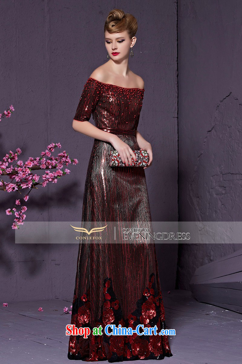 Creative Fox 2015 New red one shoulder bridal wedding dress evening dress uniform toast too long, banquet the evening dress female 30,960 wine red XXL pictures, price, brand platters! Elections are good character, the national distribution, so why buy now enjoy more preferential! Health