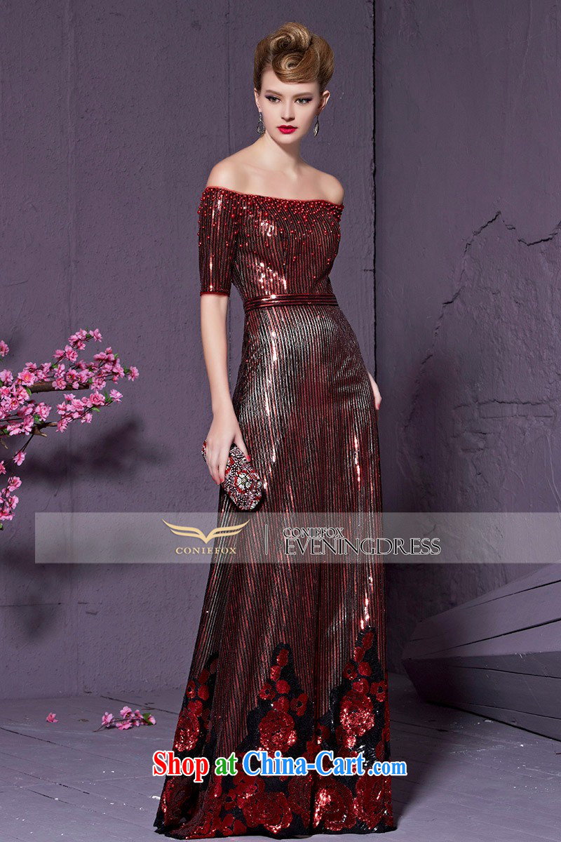 Creative Fox 2015 New red one shoulder bridal wedding dress evening dress uniform toast too long, banquet the evening dress female 30,960 wine red XXL pictures, price, brand platters! Elections are good character, the national distribution, so why buy now enjoy more preferential! Health