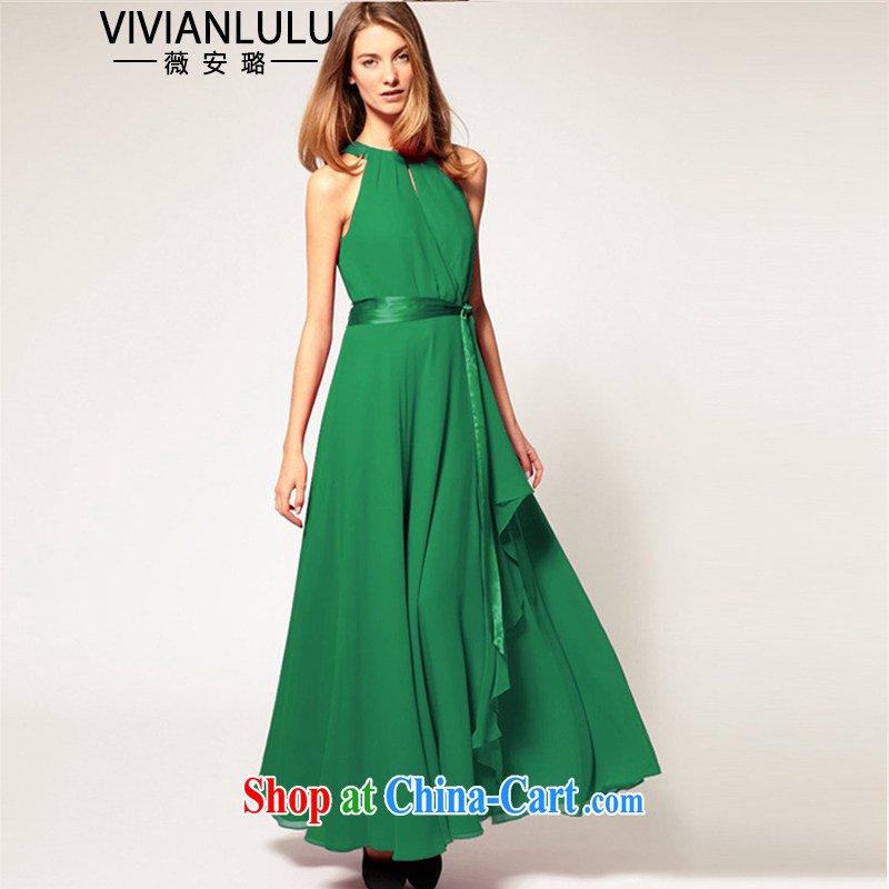 2015 foreign sales in Europe and rules are not large sleeveless ice woven long skirt retro bare shoulders, and long dress dresses AL 150,676 light purple are code, vivianlulu, shopping on the Internet