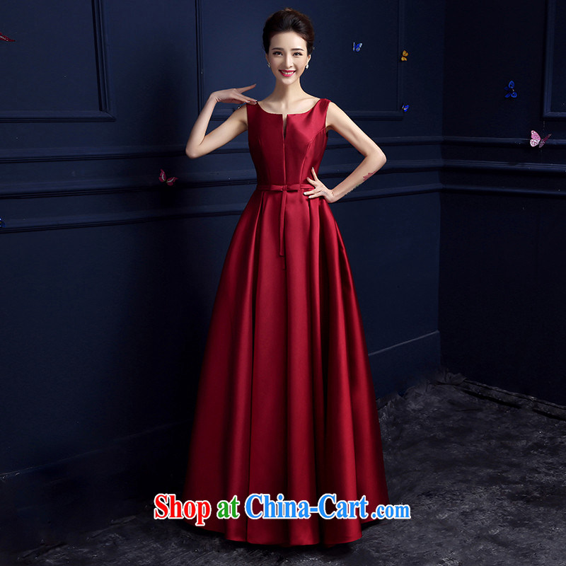 Products HUNNZ 2015 new stylish and elegant bridal bridesmaid Section Length summer high dress wine red long XXL, HUNNZ, shopping on the Internet