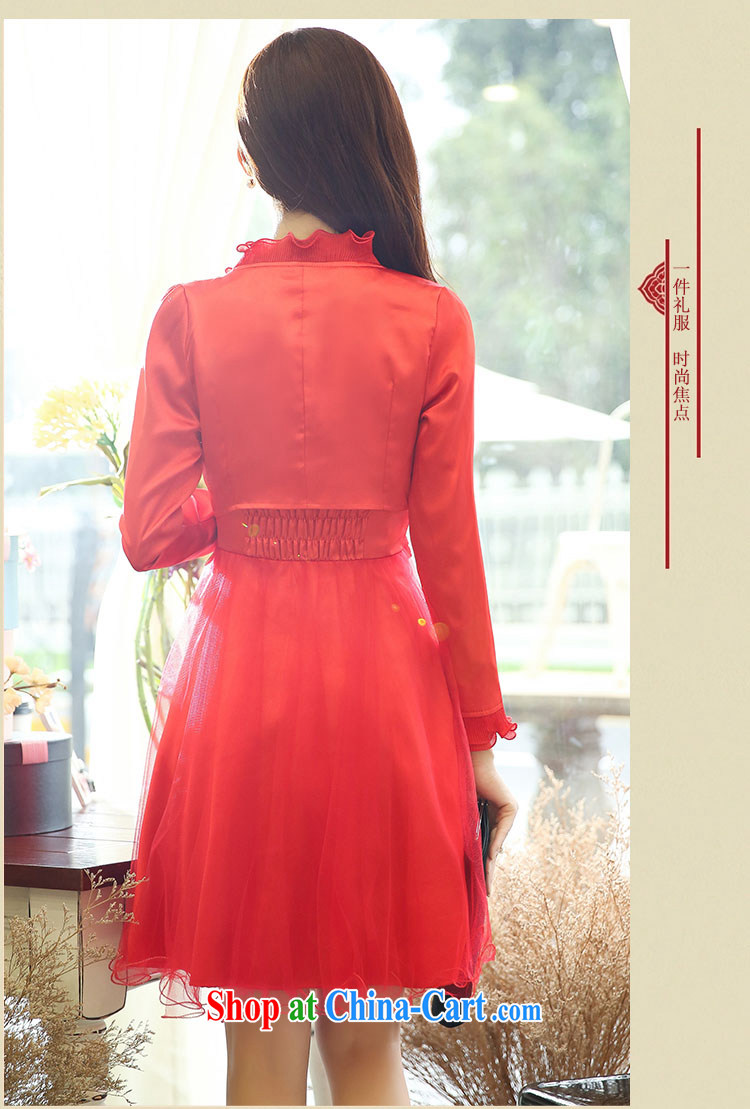 Cover Story 2015 new stylish, long-sleeved light jacket + Princess shaggy skirts dresses two piece bridal toast dress wedding wedding dress red XXXL pictures, price, brand platters! Elections are good character, the national distribution, so why buy now enjoy more preferential! Health