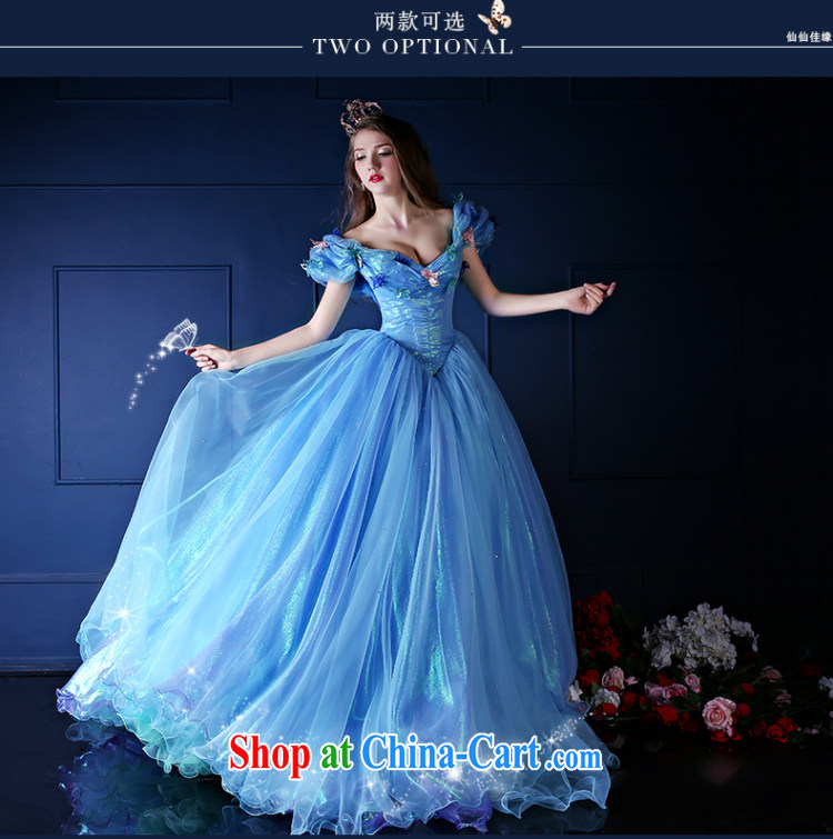 wedding dresses 2015 spring and summer new Cinderella, upscale continental a shoulder-length, bride's tail dress blue M pictures, price, brand platters! Elections are good character, the national distribution, so why buy now enjoy more preferential! Health
