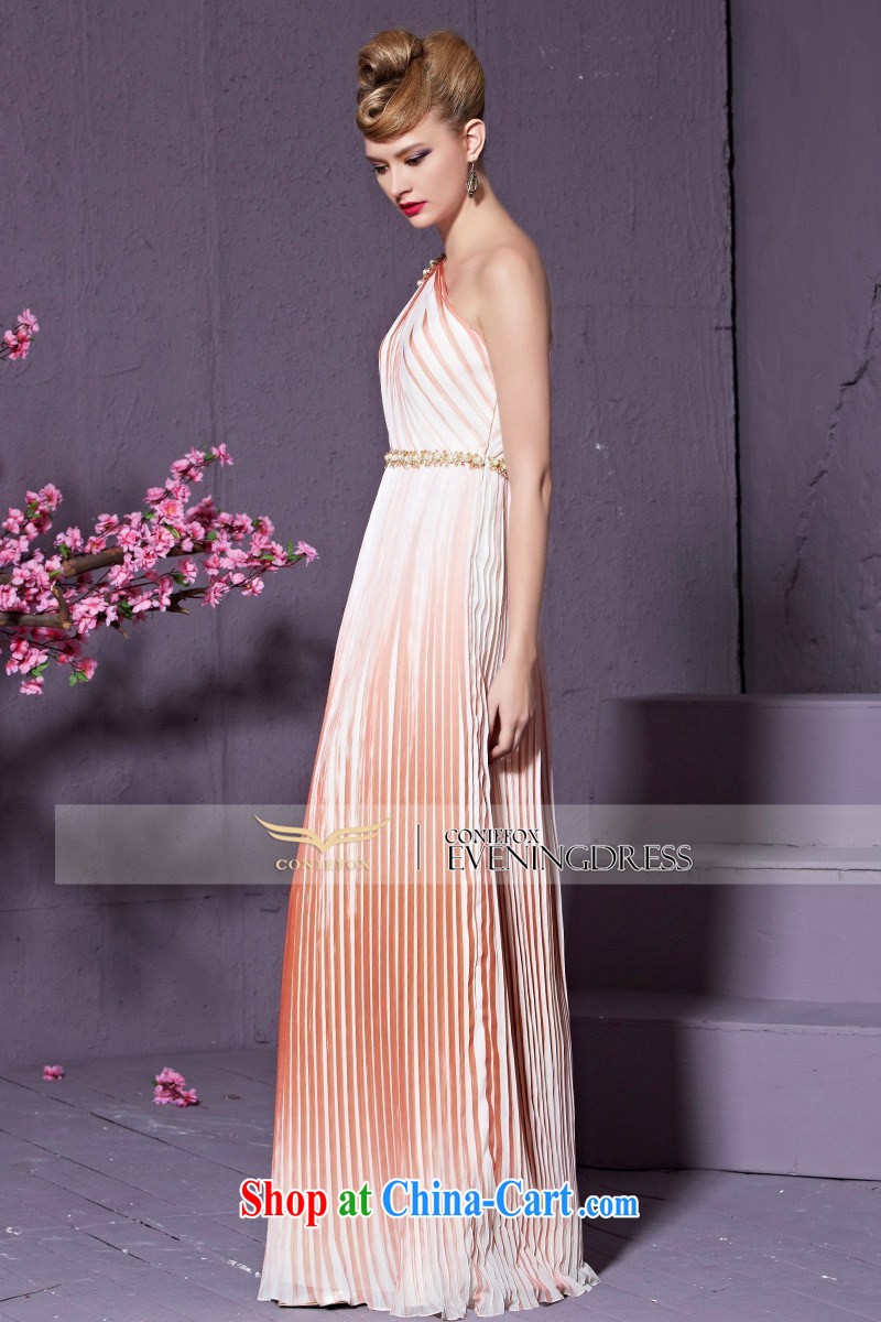 Creative Fox stylish single shoulder dress banquet staple Pearl River night toast with his bride's wedding dress long cultivating bridesmaid dress wedding dress courtesy service 82,206 picture color XXL pictures, price, brand platters! Elections are good character, the national distribution, so why buy now enjoy more preferential! Health