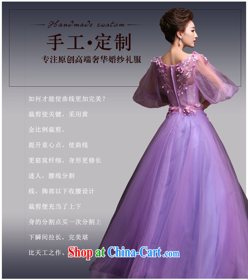 2015 spring and summer Korean version of the new bride, wedding dresses purple long shadow floor theme banquet dress uniforms purple. size pictures, price, brand platters! Elections are good character, the national distribution, so why buy now enjoy more preferential! Health