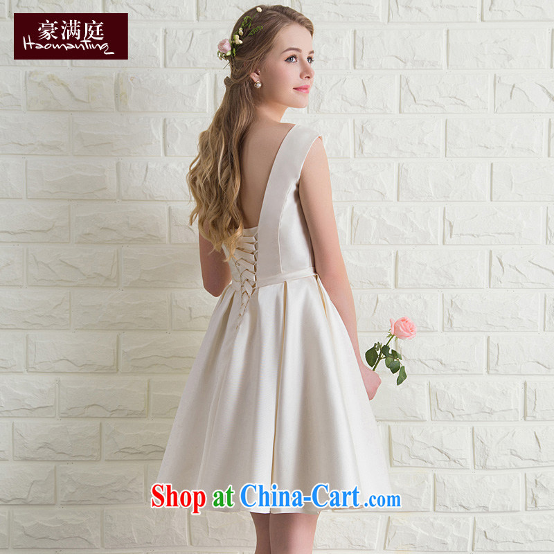 Evening Dress bride wedding toast wedding services bridesmaid gathering service banquet moderator dress evening dress dress dress summer champagne color XL, Ho full chamber, shopping on the Internet