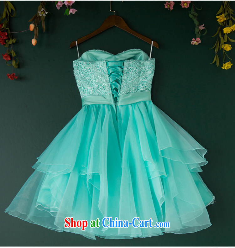 2015 new toast wiped his chest short summer bridal wedding dresses stylish banquet dress shaggy dress red economy , Blue XL pictures, price, brand platters! Elections are good character, the national distribution, so why buy now enjoy more preferential! Health