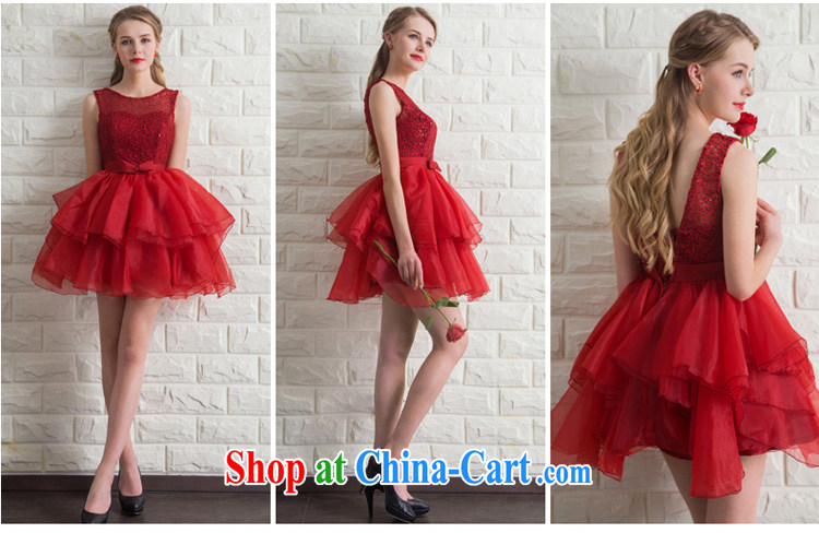 Serving toast bride summer 2015 new short red, small dress dress wedding betrothal wedding dinner will dress wine red XL pictures, price, brand platters! Elections are good character, the national distribution, so why buy now enjoy more preferential! Health