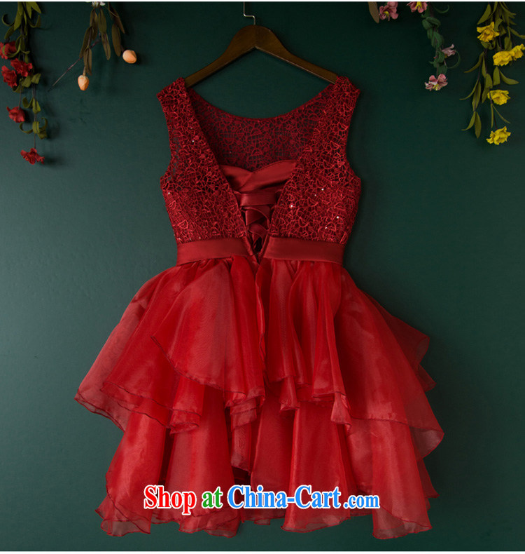 Serving toast bride summer 2015 new short red, small dress dress wedding betrothal wedding dinner will dress wine red XL pictures, price, brand platters! Elections are good character, the national distribution, so why buy now enjoy more preferential! Health