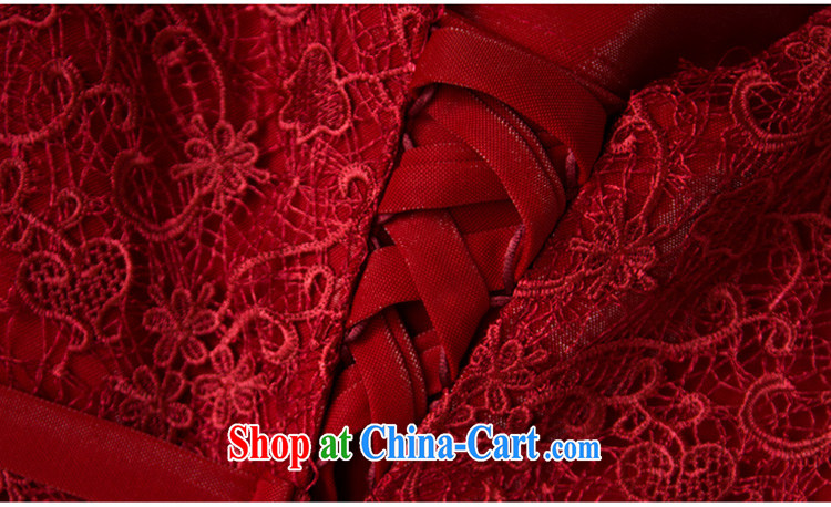 Ho full Chamber bridal toast serving red long wedding dress banquet moderator dress girls 2015 new summer wine red XL pictures, price, brand platters! Elections are good character, the national distribution, so why buy now enjoy more preferential! Health