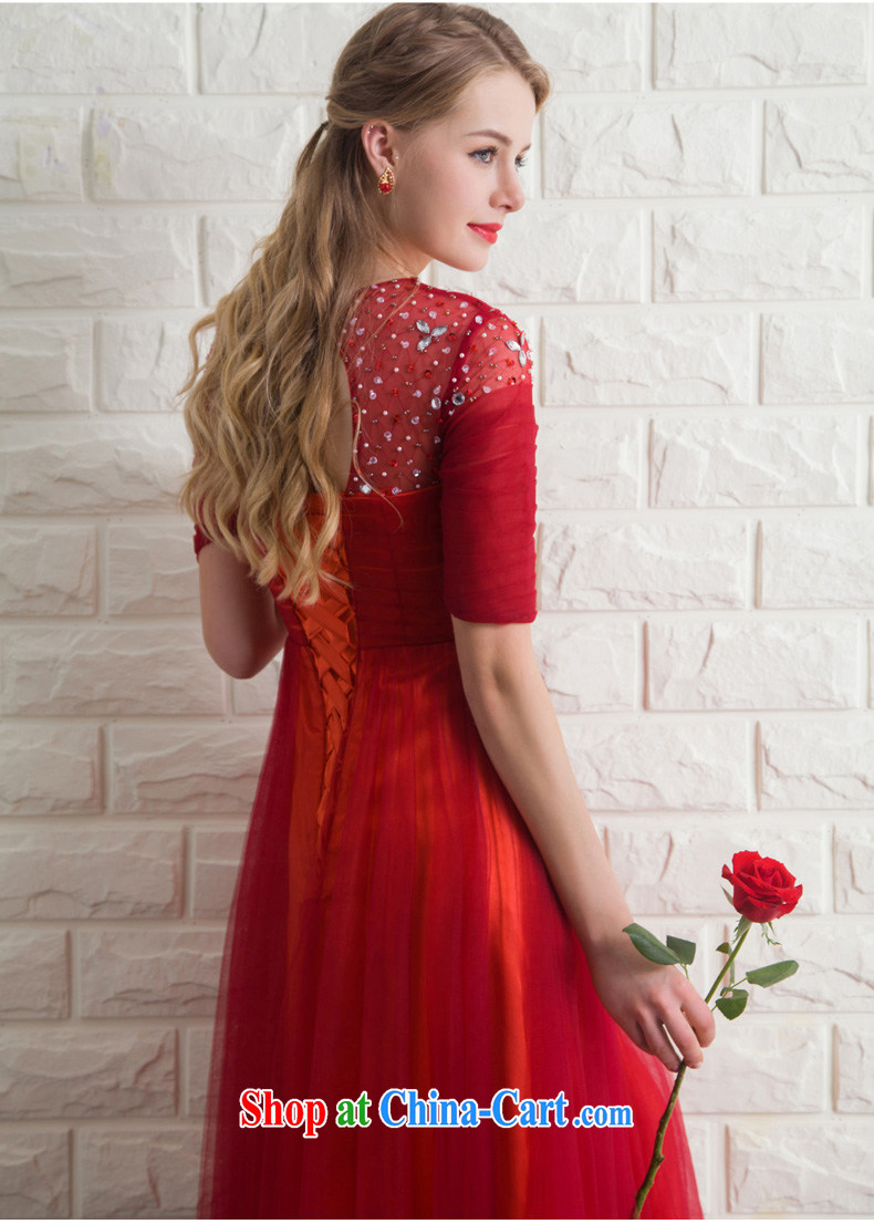 Ho full Chamber bridal toast serving long sleeves in red wedding wedding dinner will host Evening Dress bridal red XL pictures, price, brand platters! Elections are good character, the national distribution, so why buy now enjoy more preferential! Health