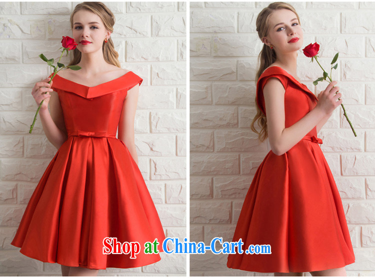 Marriage Ceremony Service toast bride summer short, small red dress girl bridesmaid clothing moderator evening dress 2015 New Red XL pictures, price, brand platters! Elections are good character, the national distribution, so why buy now enjoy more preferential! Health