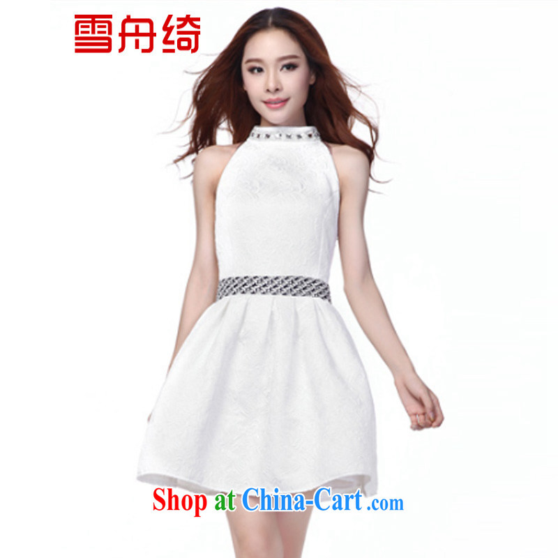 Snow Storm, Autumn 2015 the dresses of yuan in Europe and dress jacquard sleeveless dresses A 9998 black XL, snow-boat-chi (XUEZHOUQI), online shopping