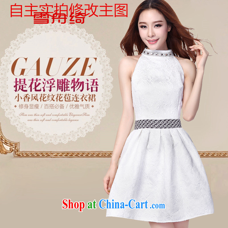Snow Storm, Autumn 2015 the dresses of yuan in Europe and dress jacquard sleeveless dresses A 9998 black XL, snow-boat-chi (XUEZHOUQI), online shopping