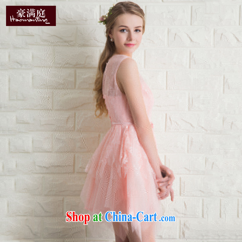 bridal gown red short wedding toast clothing bridesmaid dresses the wedding banquet dress 2015 new summer Jade pink XL, Ho full chamber, and shopping on the Internet