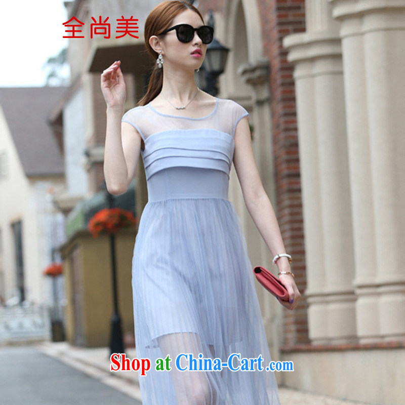 Yet the United States 2015 spring and summer beauty aura 100 hem long skirt, bridesmaid dresses small fairy dresses A 2154 pink XS, Sang-mi (QUANSHANGMEI), online shopping