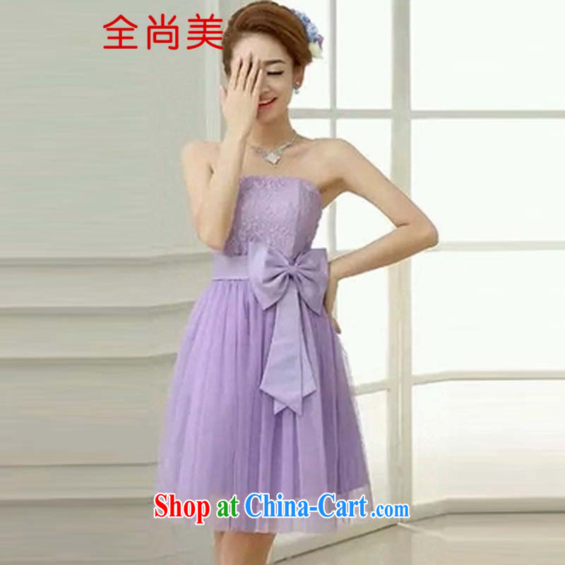 Yet the United States 2015 bridesmaid dresses small short sister small dress beauty bridal toast serving small dress A 2154 champagne color L 115,130 jack, the Sang-mi (QUANSHANGMEI), online shopping